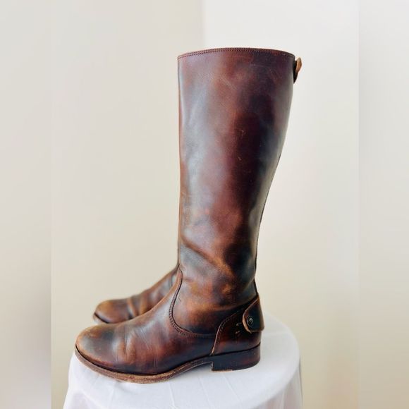 Frye Melissa Button Back Zip Boots Size 5 1/2 (5.5) - Picture 1 of 7